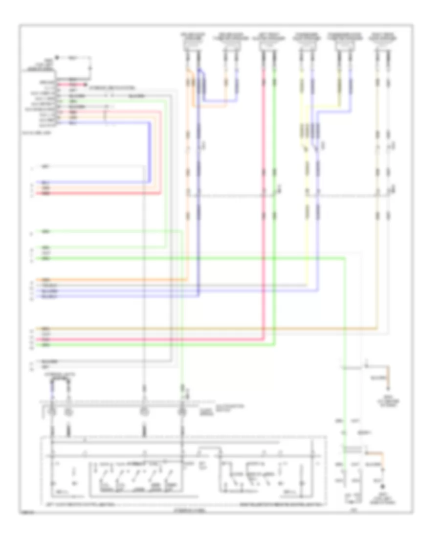 Radio Wiring Diagram, with Navigation, without Amplifier (2 of 2) for Hyundai Veloster 2012