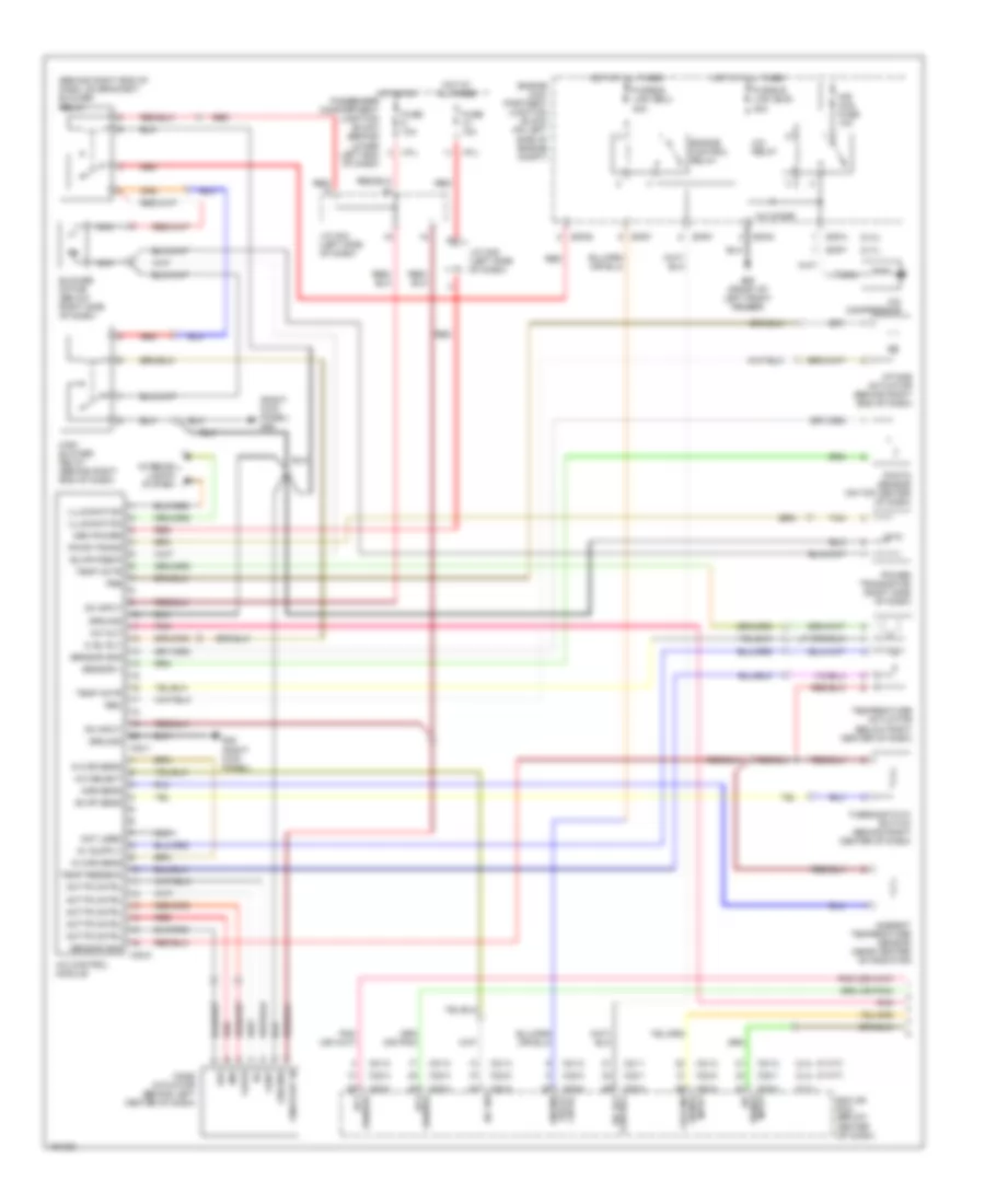 Automatic AC Wiring Diagram (1 of 2) for Hyundai Santa Fe GLS 2002