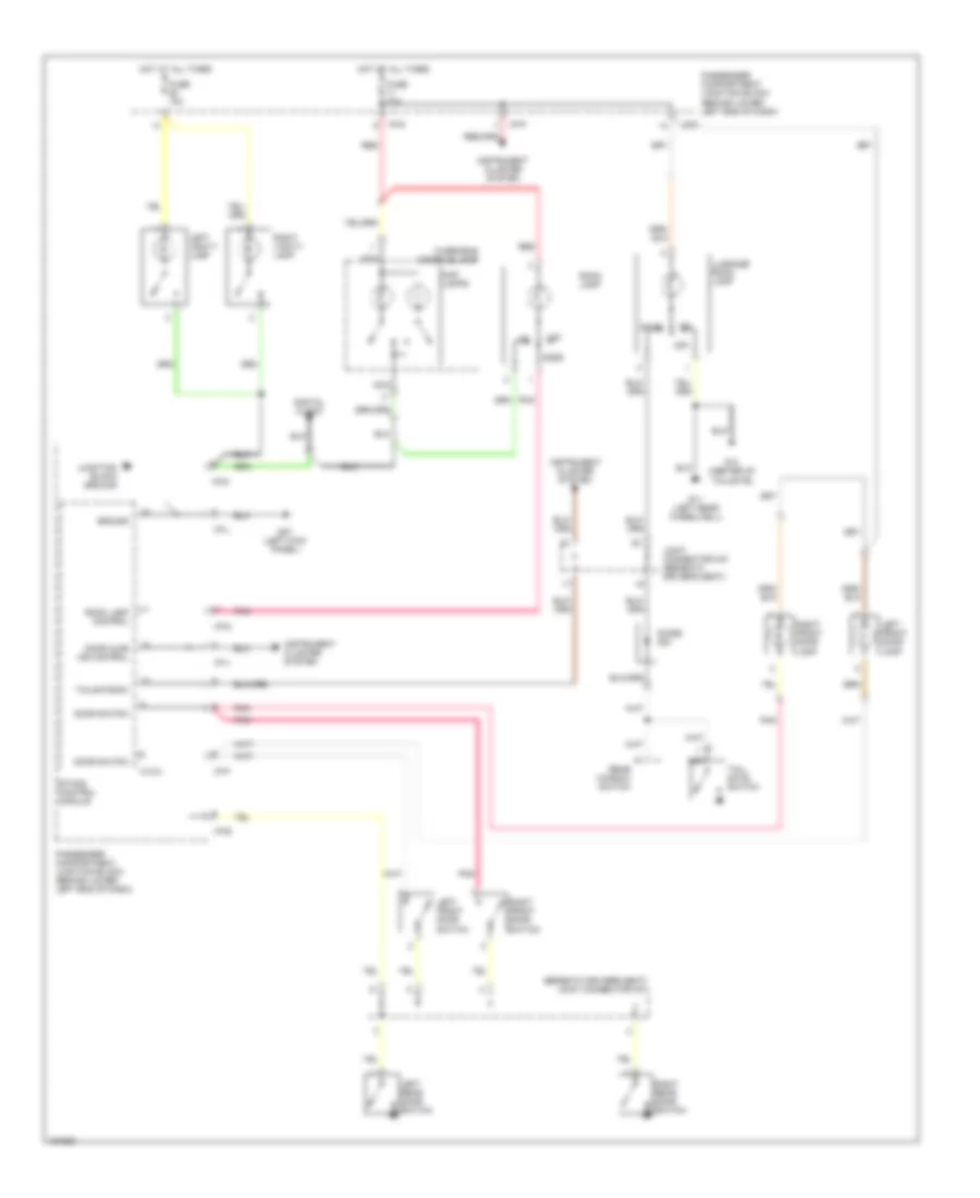 Courtesy Lamps Wiring Diagram with Sunroof for Hyundai Santa Fe GLS 2002