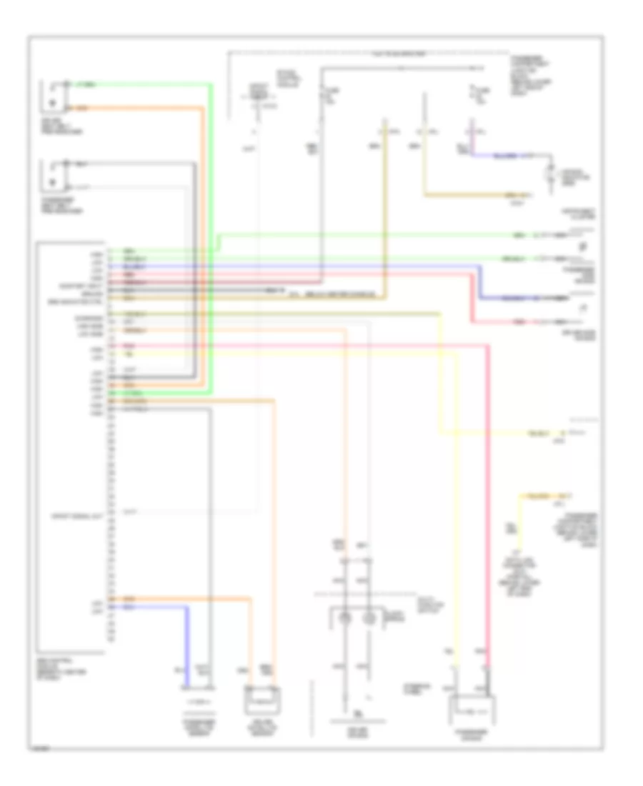Supplemental Restraint Wiring Diagram for Hyundai Santa Fe GLS 2002