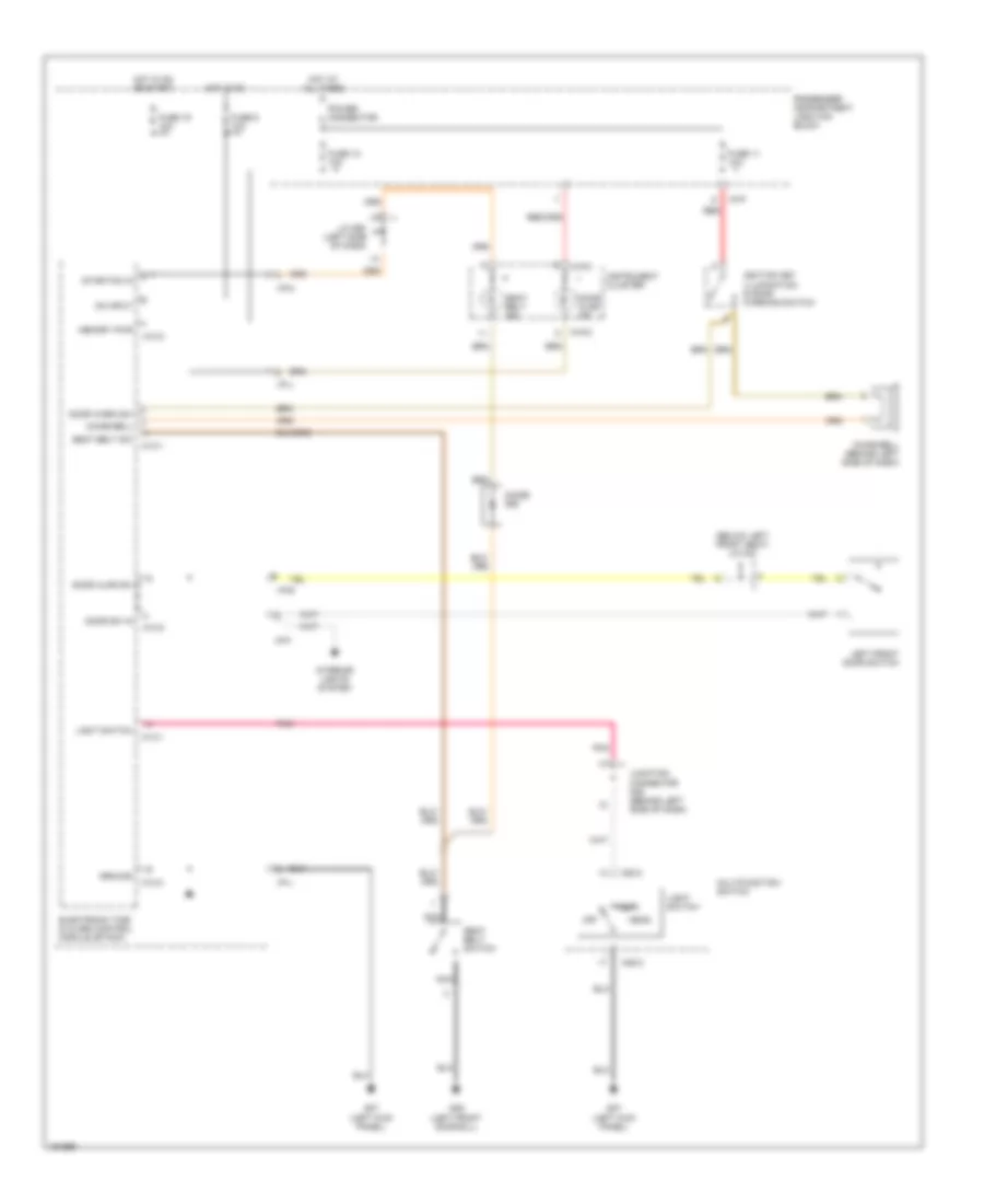 Warning System Wiring Diagrams for Hyundai Santa Fe GLS 2002