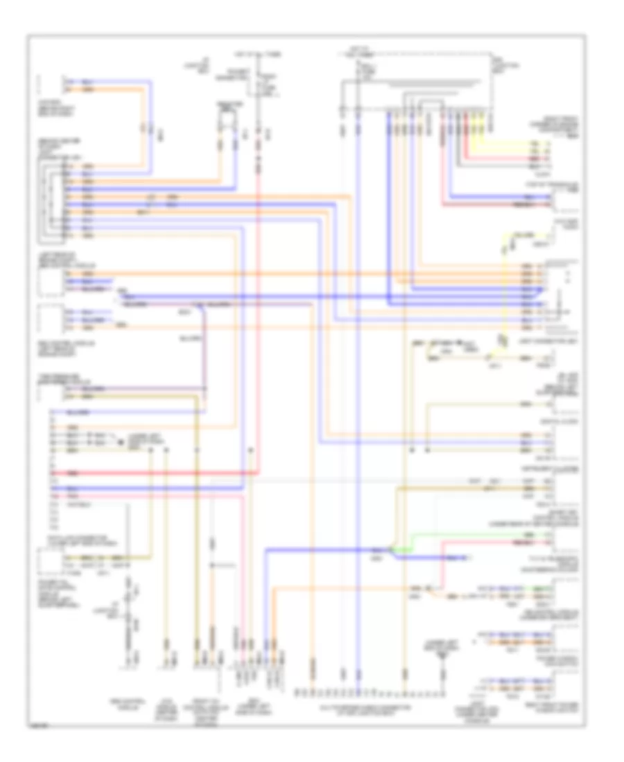Computer Data Lines Wiring Diagram for Hyundai Veracruz GLS 2012
