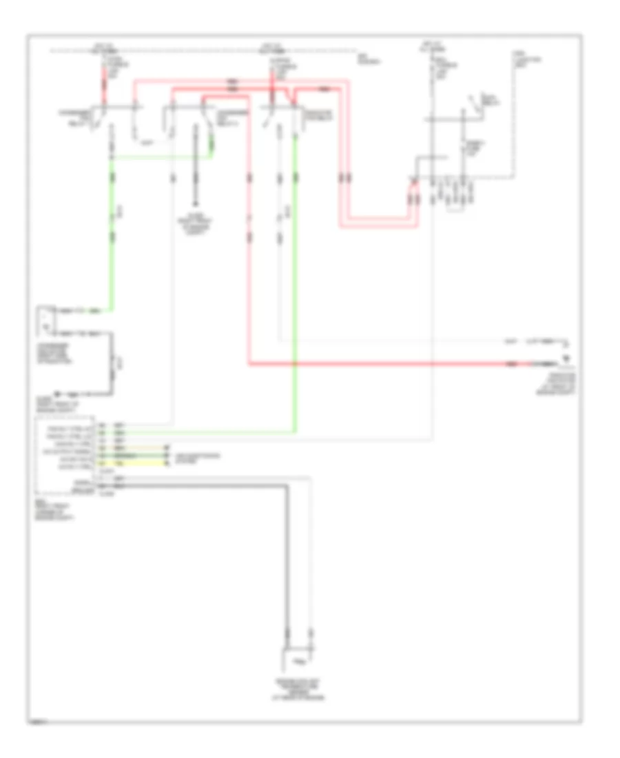 Cooling Fan Wiring Diagram for Hyundai Veracruz GLS 2012