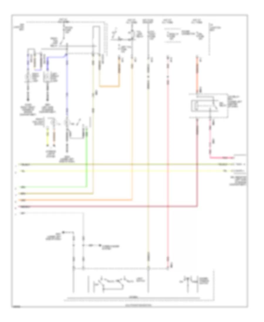 Headlights Wiring Diagram 2 of 2 for Hyundai Veracruz GLS 2012