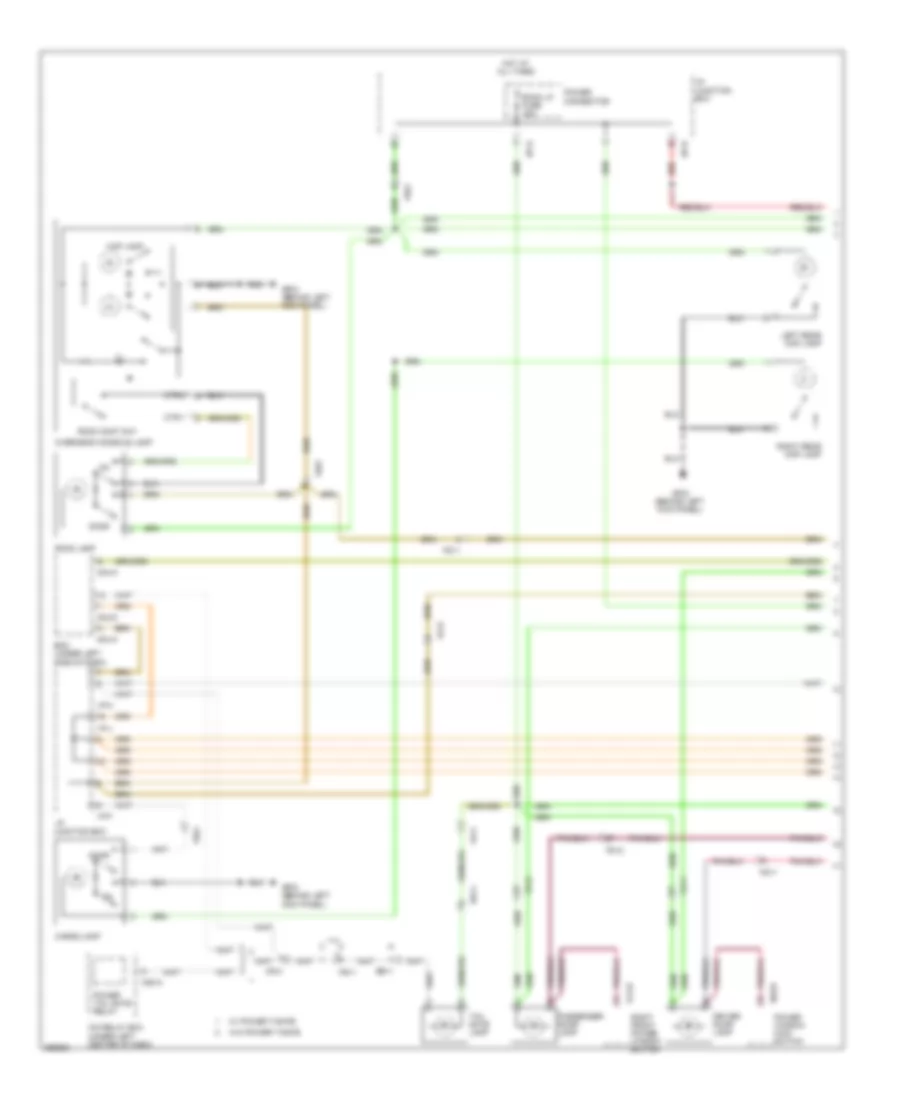 Courtesy Lamps Wiring Diagram 1 of 2 for Hyundai Veracruz GLS 2012