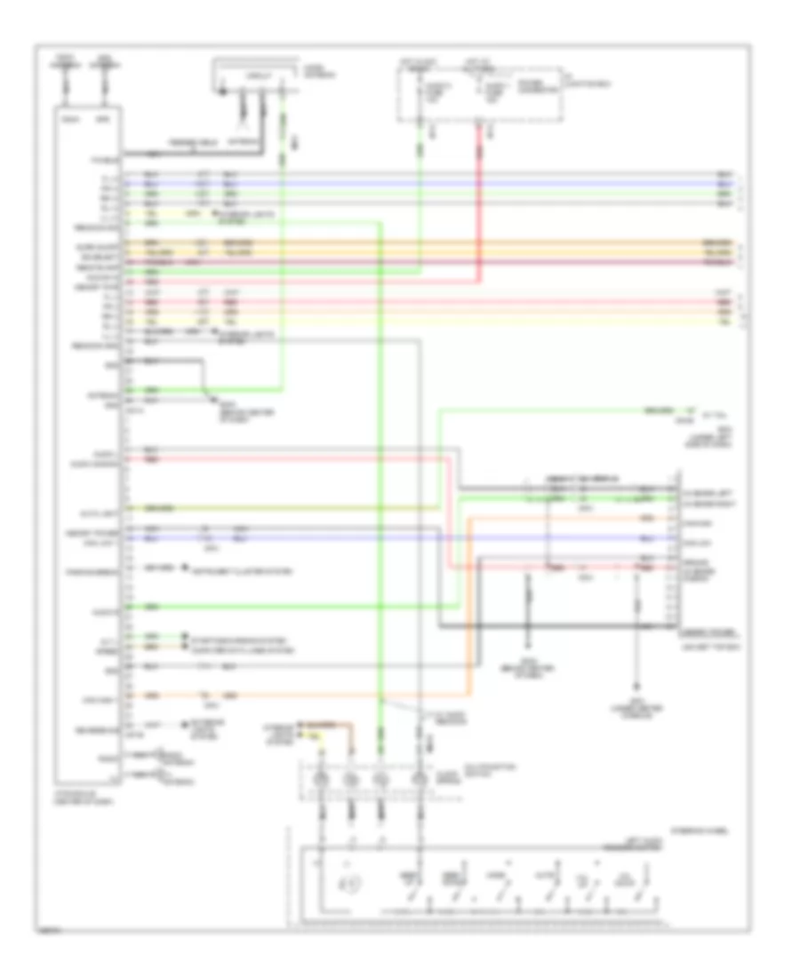 Radio Wiring Diagram, with Navigation (1 of 2) for Hyundai Veracruz GLS 2012