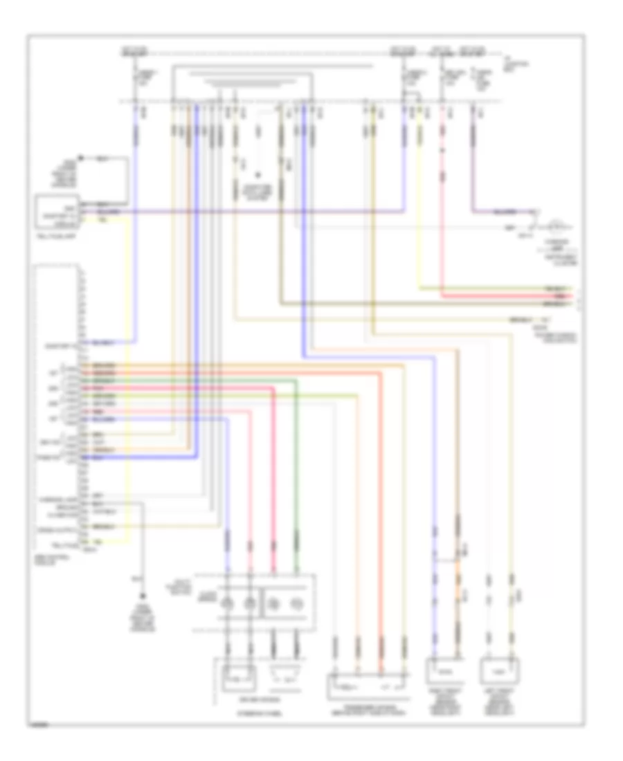 Supplemental Restraints Wiring Diagram 1 of 2 for Hyundai Veracruz GLS 2012