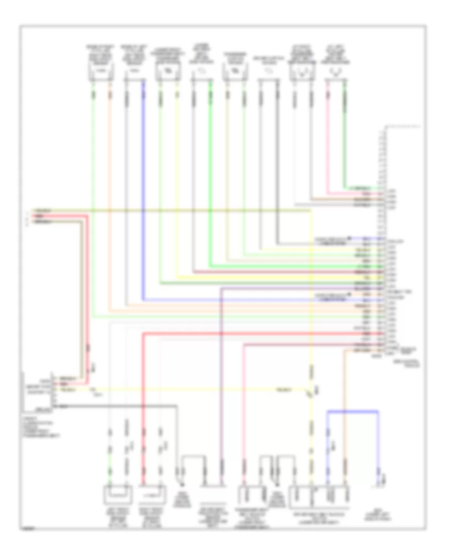 Supplemental Restraints Wiring Diagram 2 of 2 for Hyundai Veracruz GLS 2012
