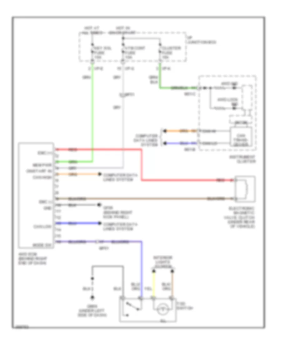 4WD Wiring Diagram for Hyundai Veracruz GLS 2012