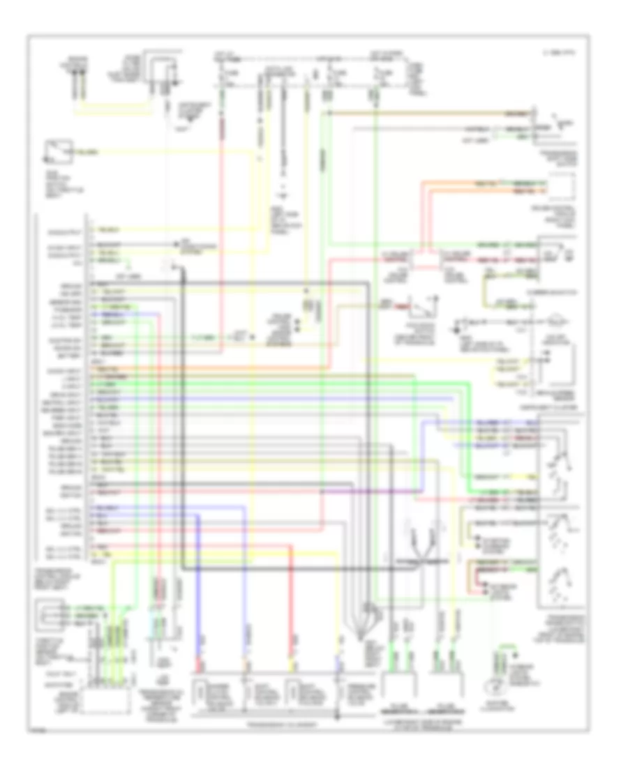 Transmission Wiring Diagram for Hyundai Elantra GLS 1994