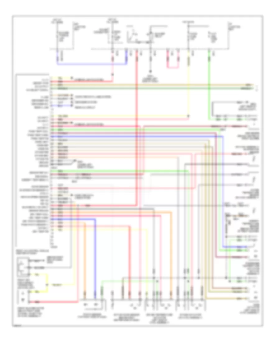Automatic A C Wiring Diagram 1 of 2 for Hyundai Veracruz Limited 2012