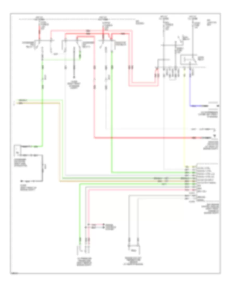 Manual A C Wiring Diagram 2 of 2 for Hyundai Veracruz Limited 2012