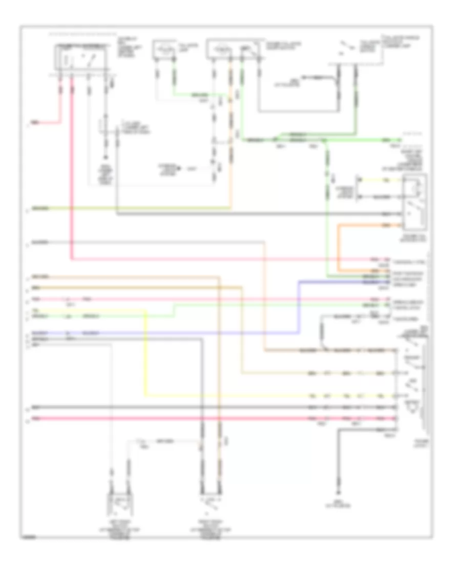 Power Tailgate Wiring Diagram (2 of 2) for Hyundai Veracruz Limited 2012
