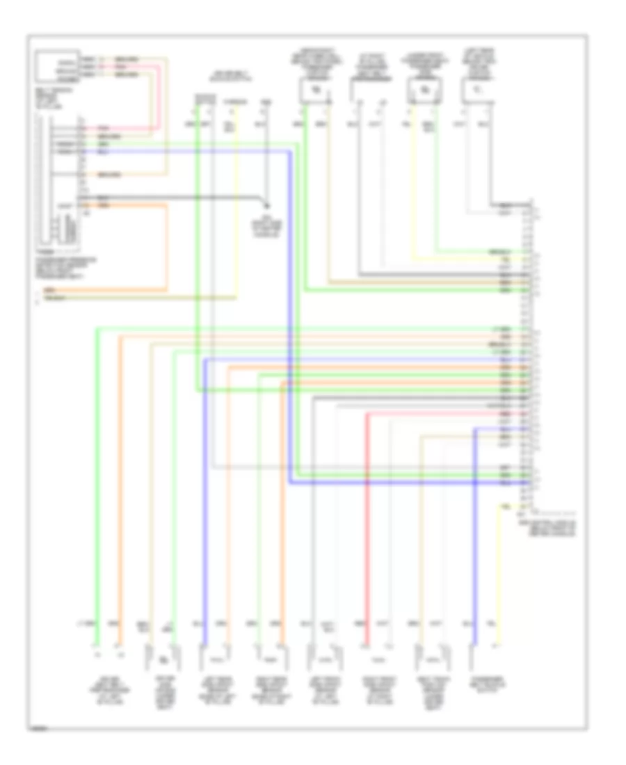 Supplemental Restraints Wiring Diagram (2 of 2) for Hyundai Santa Fe GLS 2007