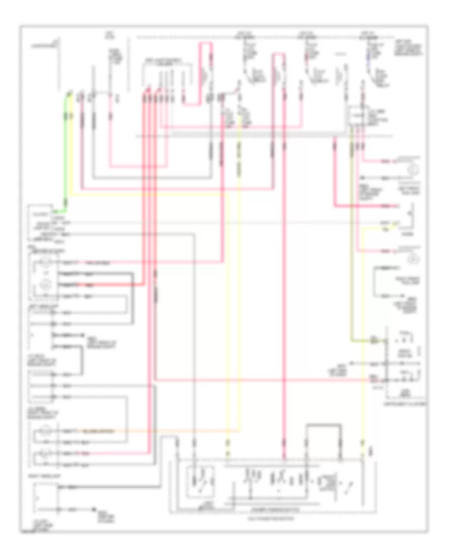 Headlamps Wiring Diagram, without DRL for Hyundai Genesis Coupe 3.8 Grand Touring 2010