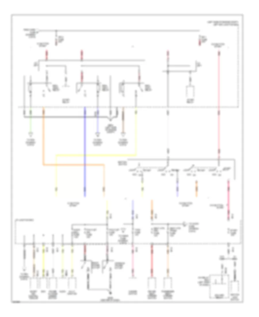Power Distribution Wiring Diagram 3 of 6 for Hyundai Genesis Coupe 3 8 Grand Touring 2010
