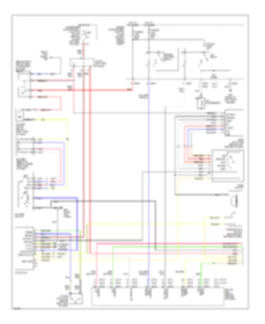Manual A C Wiring Diagram 1 of 2 for Hyundai Santa Fe LX 2002