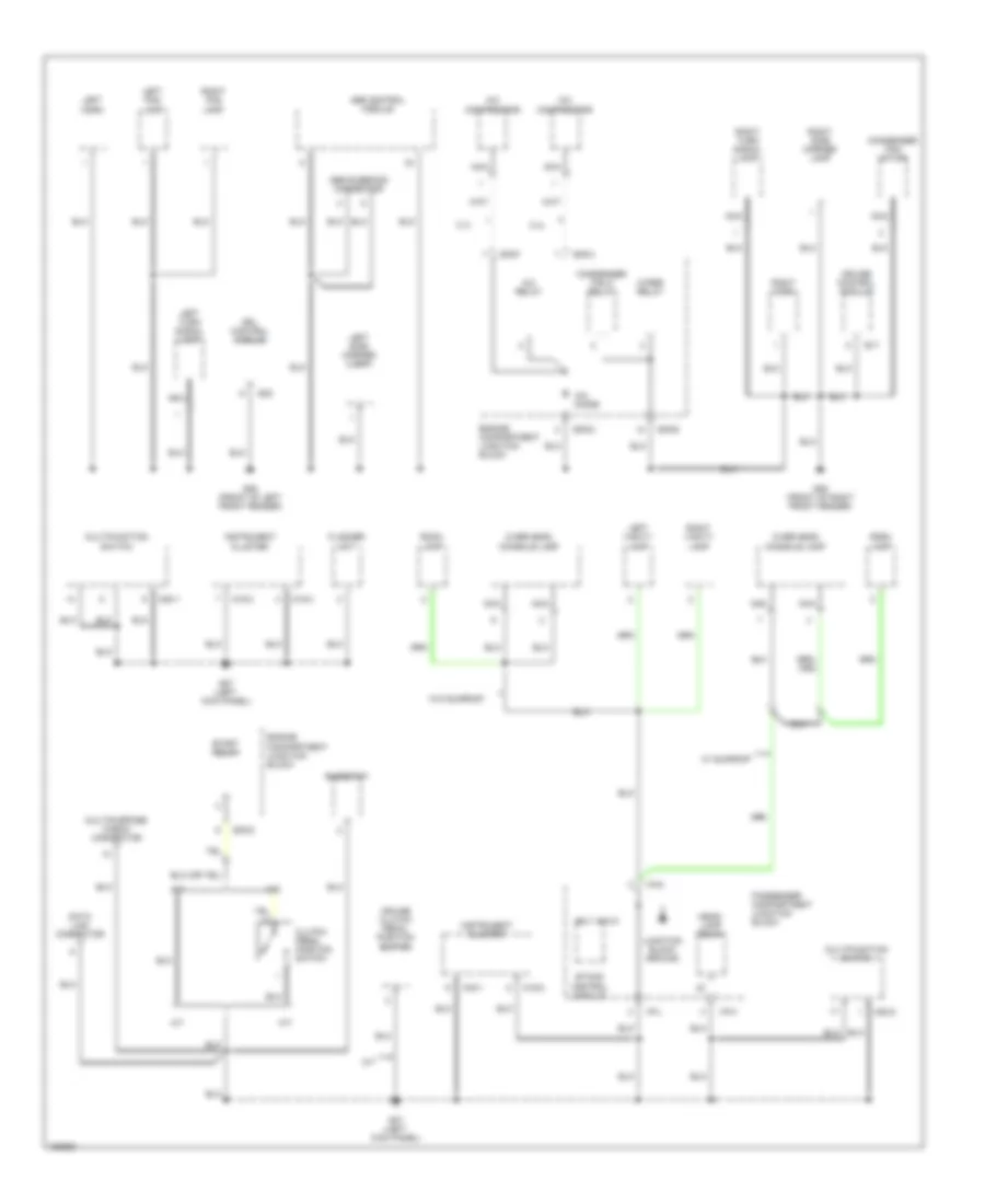 Ground Distribution Wiring Diagram 2 of 3 for Hyundai Santa Fe LX 2002