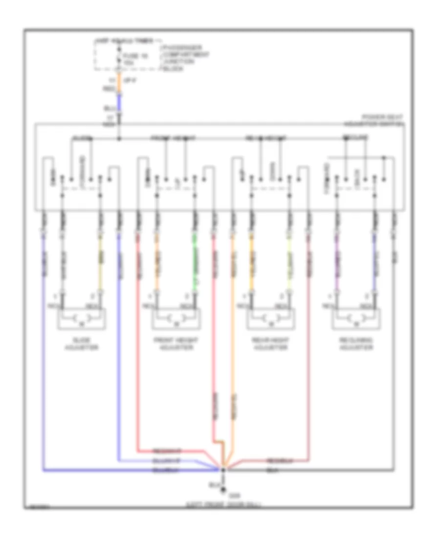 Power Seat Wiring Diagrams for Hyundai Santa Fe LX 2002