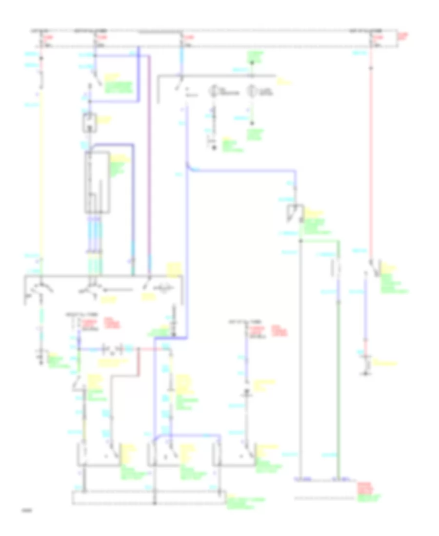 AC Wiring Diagram, Vehicles Built Before 12193 for Hyundai Excel 1994