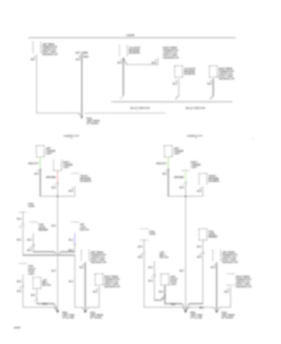 Ground Distribution Wiring Diagram 4 of 4 for Hyundai Excel 1994