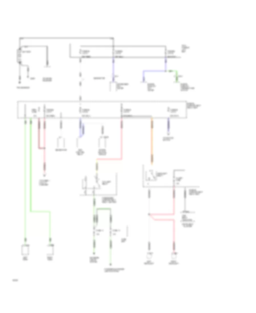 Power Distribution Wiring Diagram 1 of 4 for Hyundai Excel 1994