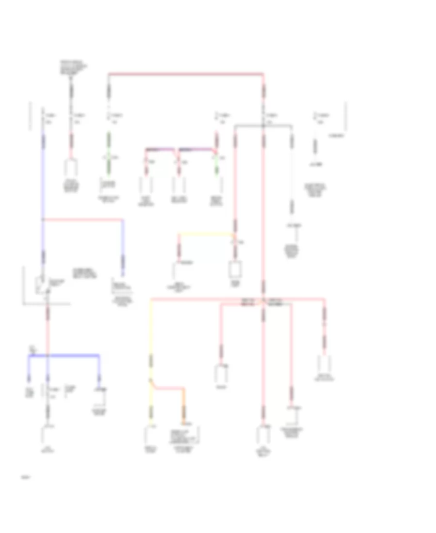 Power Distribution Wiring Diagram (2 of 4) for Hyundai Excel 1994