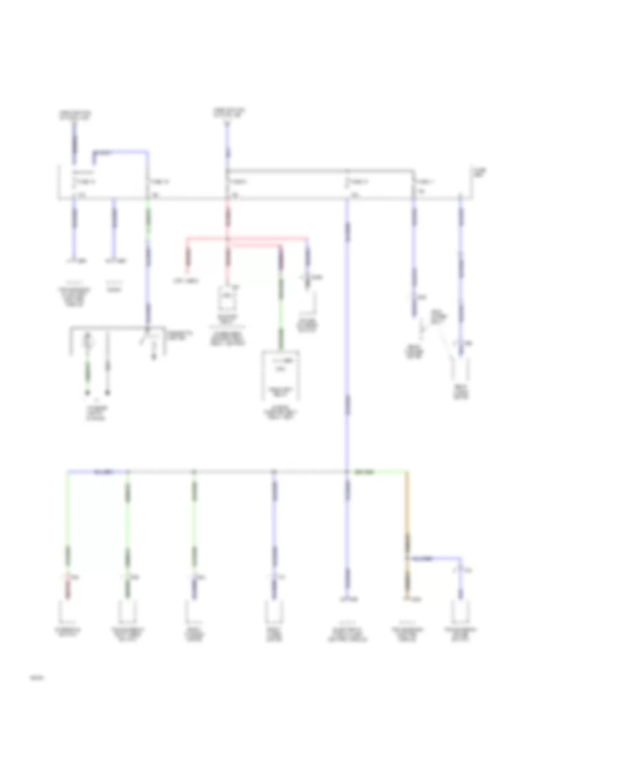 Power Distribution Wiring Diagram (4 of 4) for Hyundai Excel 1994