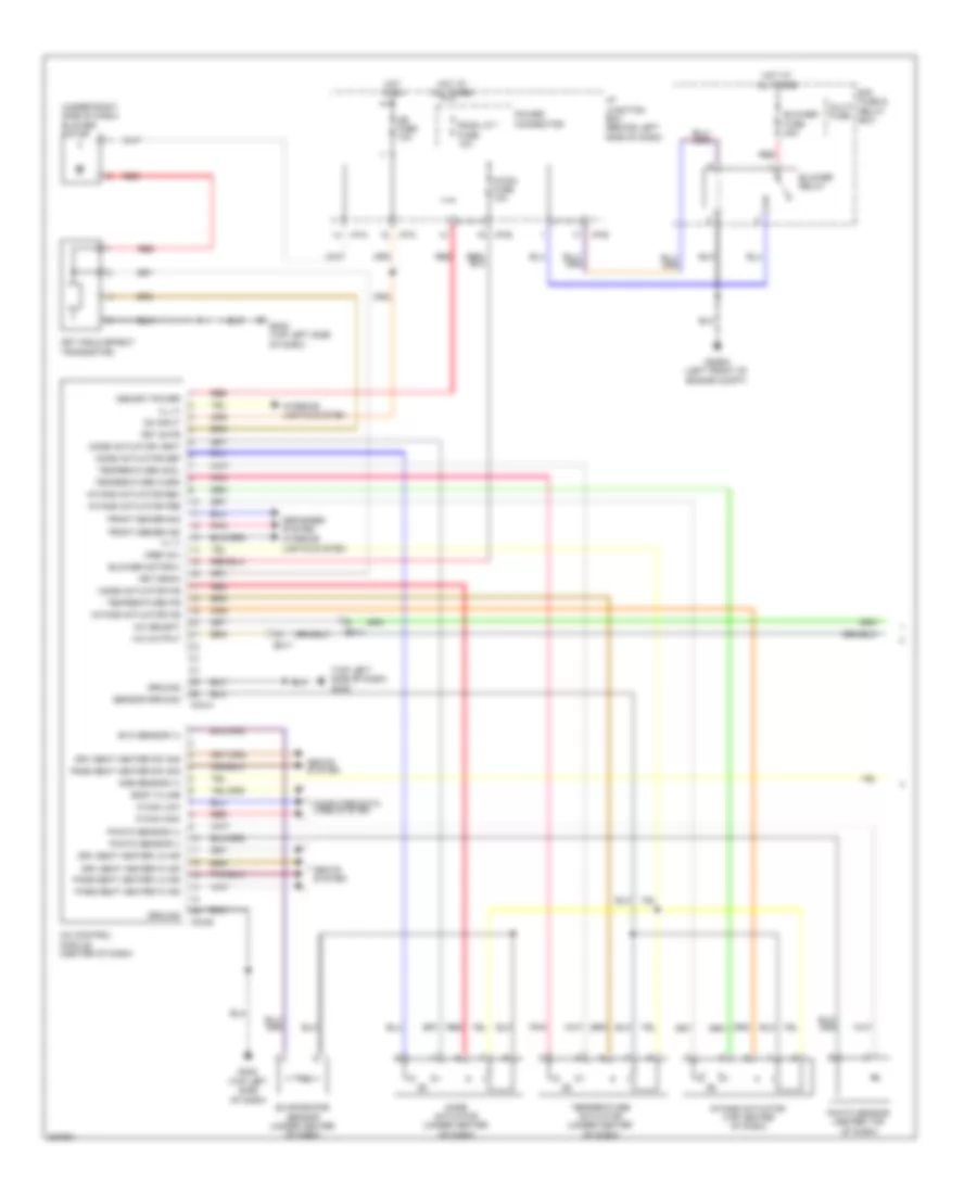 Automatic A C Wiring Diagram 1 of 2 for Hyundai Accent GLS 2013
