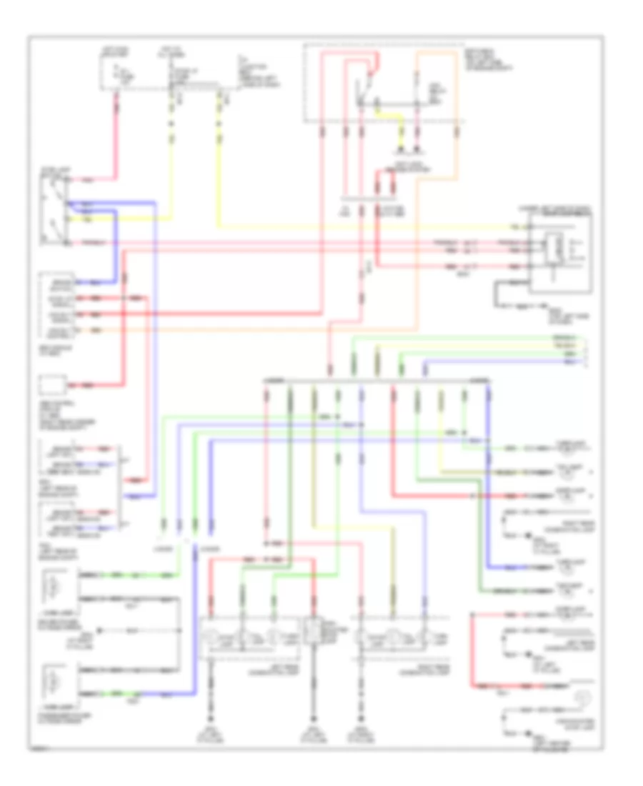 Exterior Lamps Wiring Diagram 1 of 2 for Hyundai Accent GLS 2013