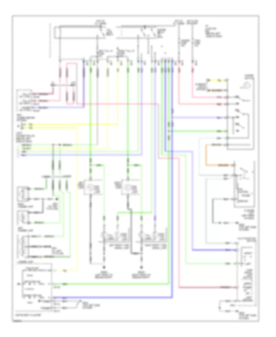 Exterior Lamps Wiring Diagram 2 of 2 for Hyundai Accent GLS 2013