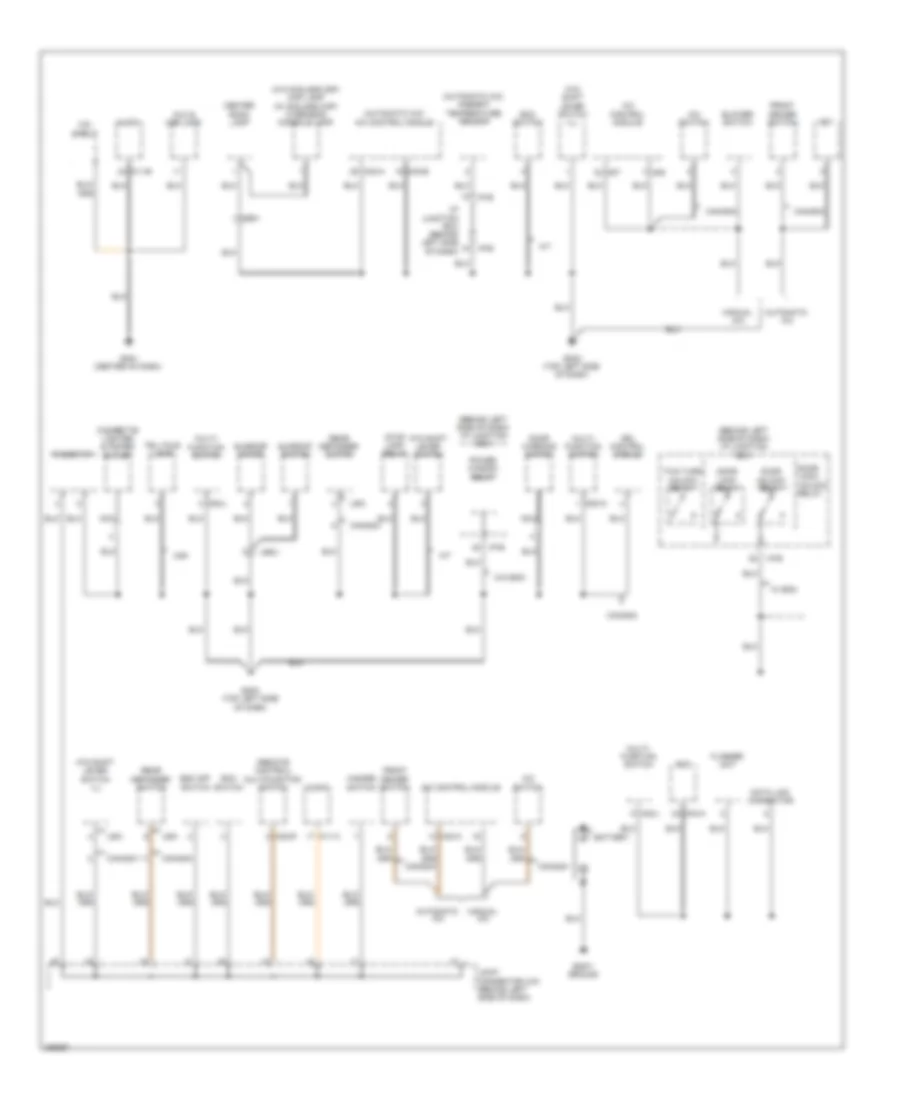 Ground Distribution Wiring Diagram 1 of 4 for Hyundai Accent GLS 2013