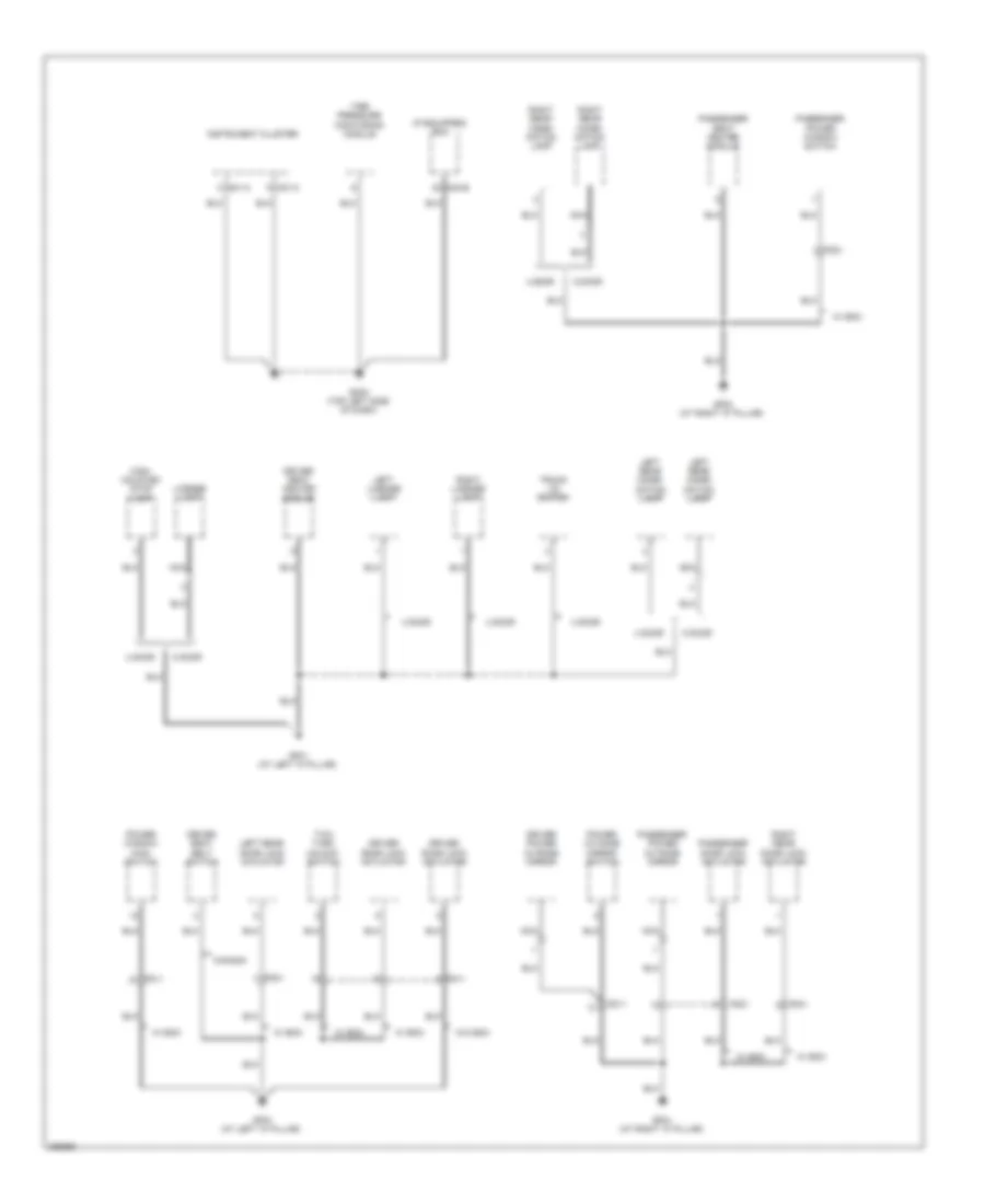 Ground Distribution Wiring Diagram (2 of 4) for Hyundai Accent GLS 2013