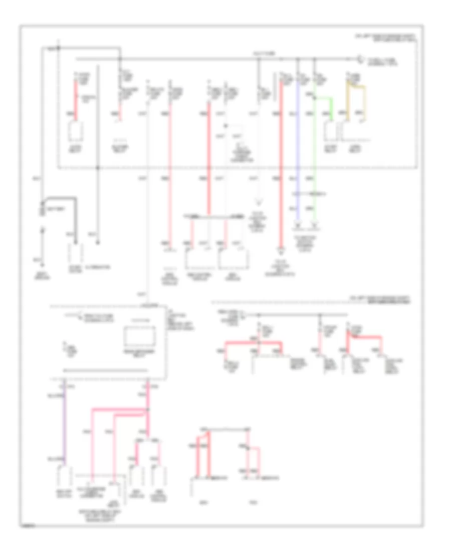 Power Distribution Wiring Diagram 1 of 5 for Hyundai Accent GLS 2013