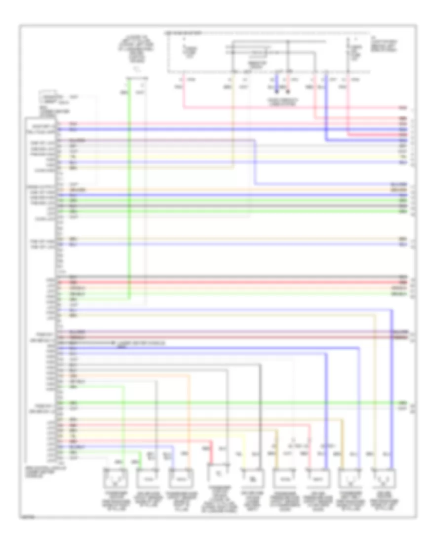 Supplemental Restraints Wiring Diagram Advanced 1 of 2 for Hyundai Accent GLS 2013