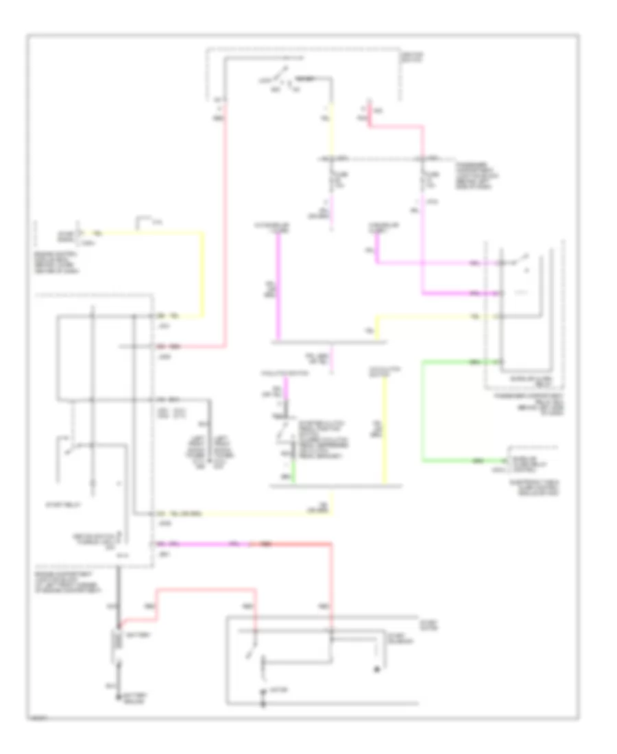 Starting Wiring Diagram, MT for Hyundai Sonata 2002