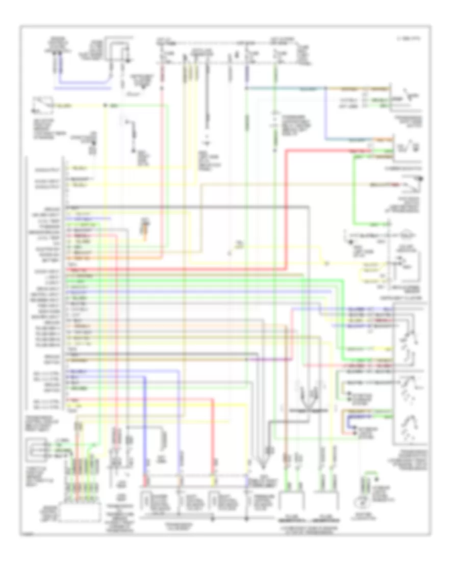 Transmission Wiring Diagram for Hyundai Excel GL 1994