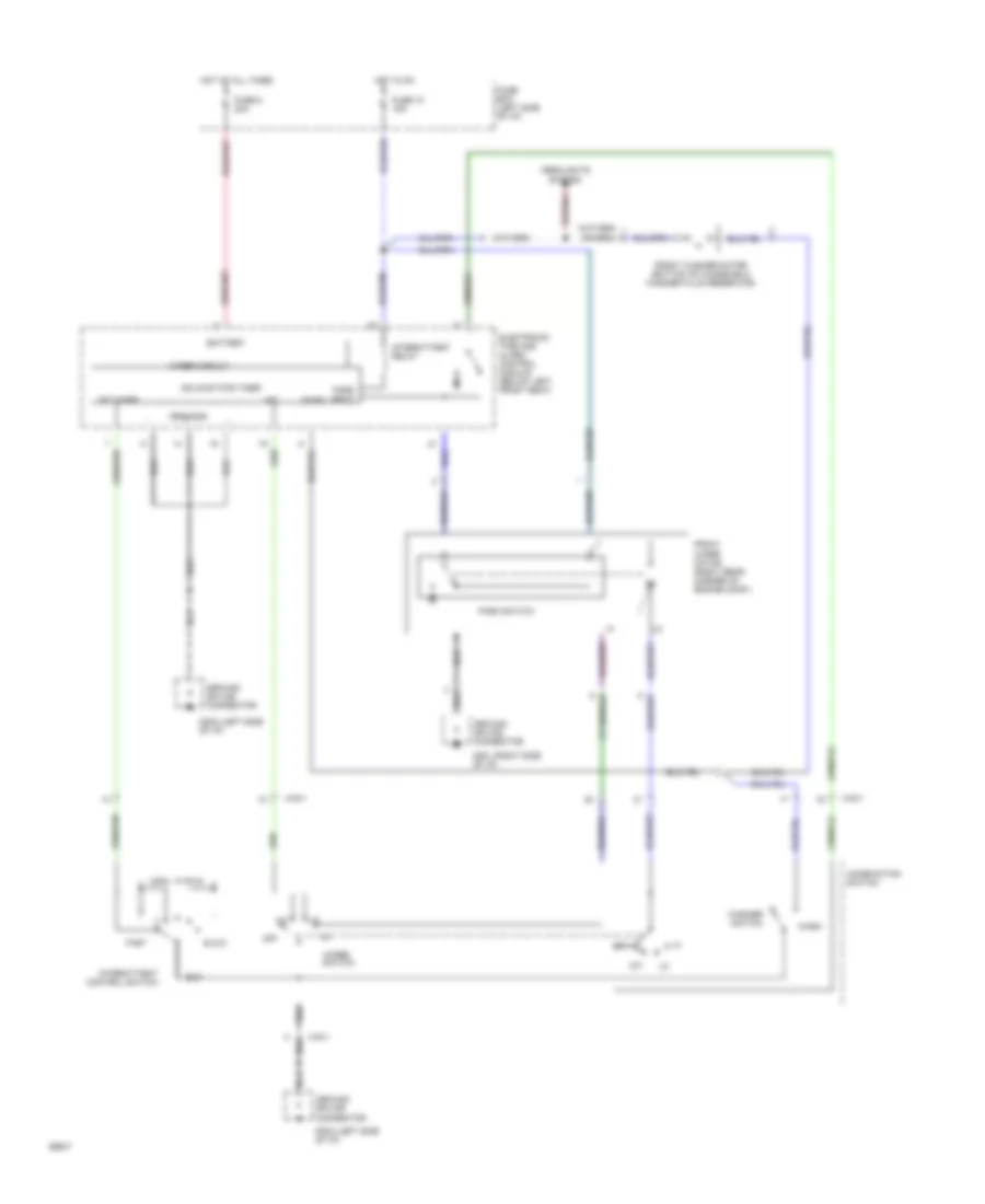 Электросхема передних стеклоочистителей дворников и омывателя лобового стекла для Hyundai Excel GL 1994