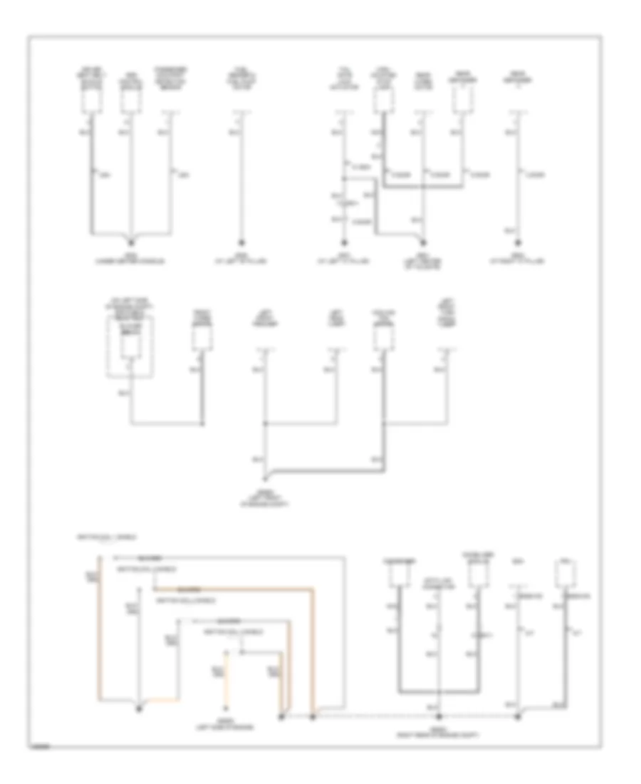 Ground Distribution Wiring Diagram (3 of 4) for Hyundai Accent GS 2013