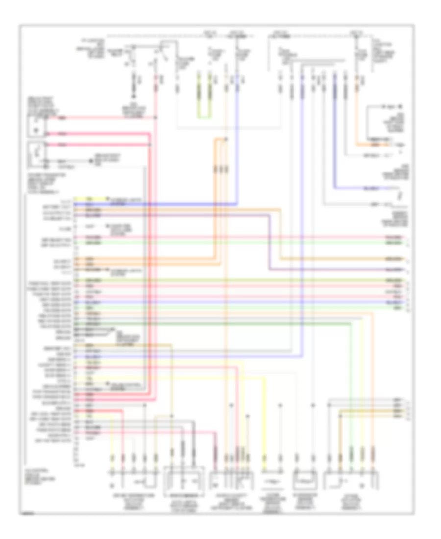 Automatic A C Wiring Diagram 1 of 2 for Hyundai Santa Fe SE 2007