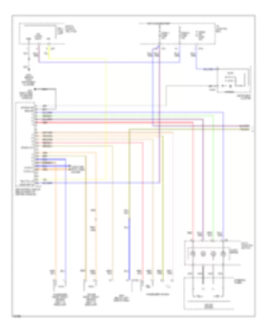 Supplemental Restraints Wiring Diagram 1 of 2 for Hyundai Santa Fe GLS 2010