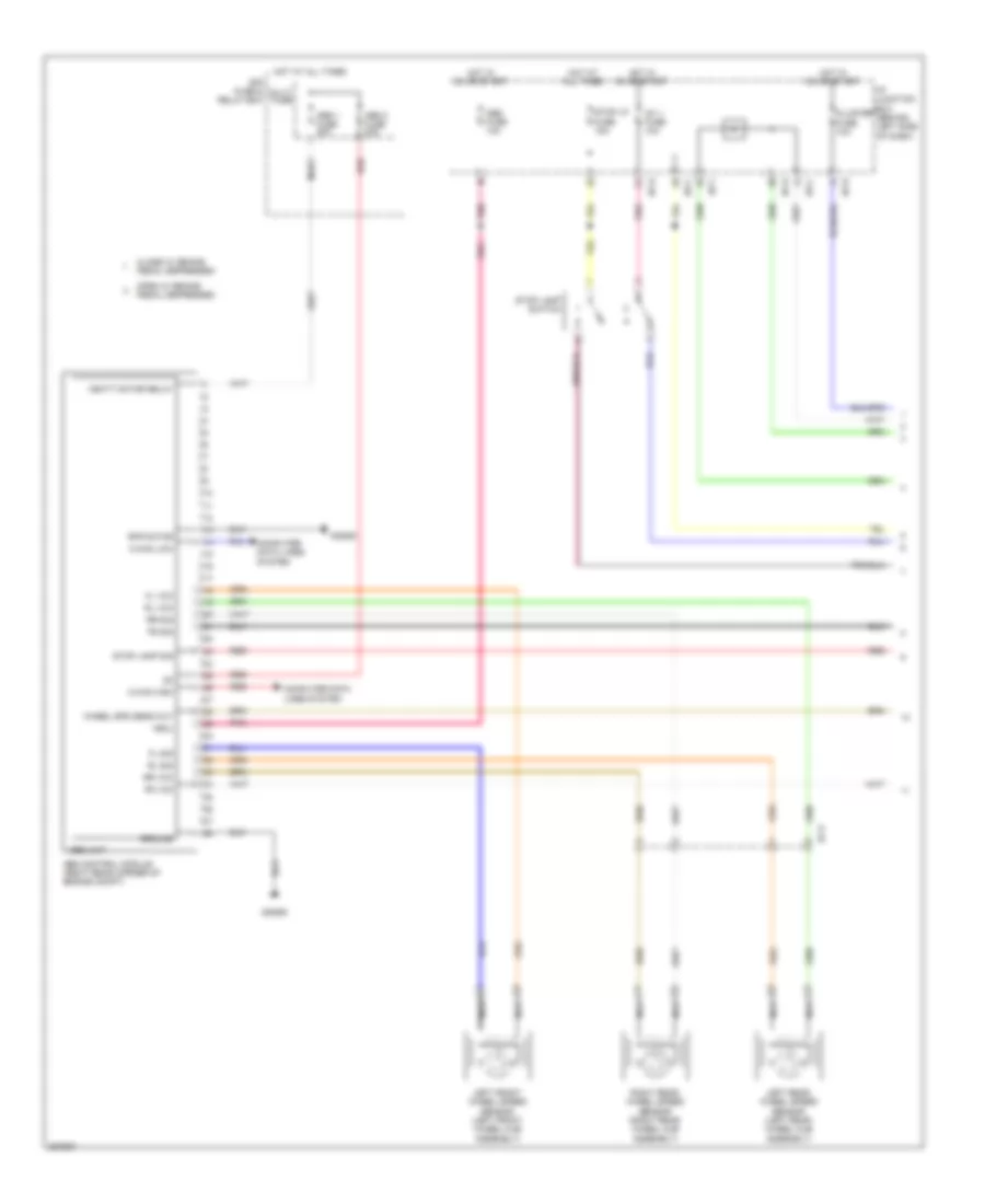 Anti-lock Brakes Wiring Diagram, without ESC (1 of 2) for Hyundai Accent SE 2013