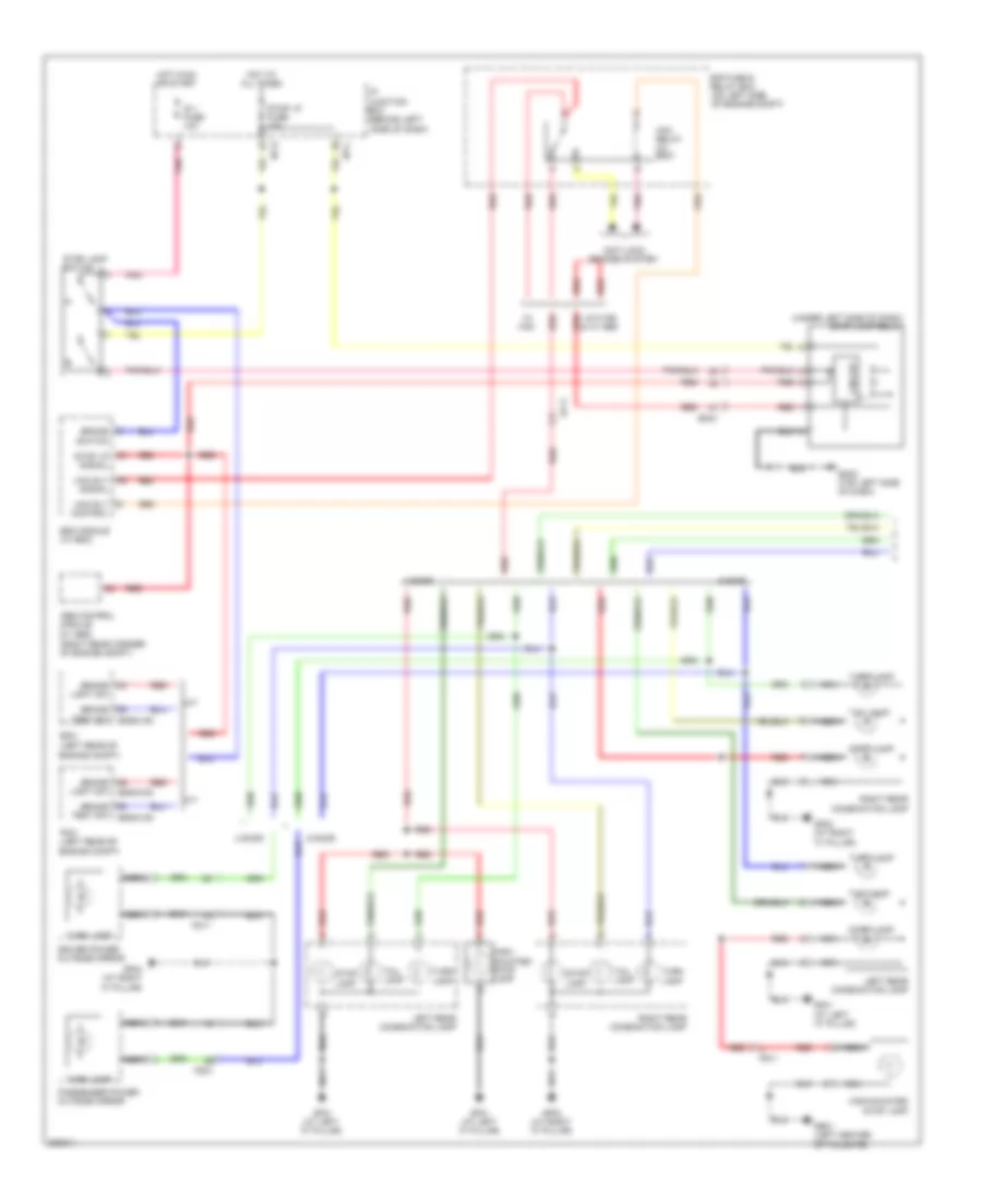 Exterior Lamps Wiring Diagram (1 of 2) for Hyundai Accent SE 2013