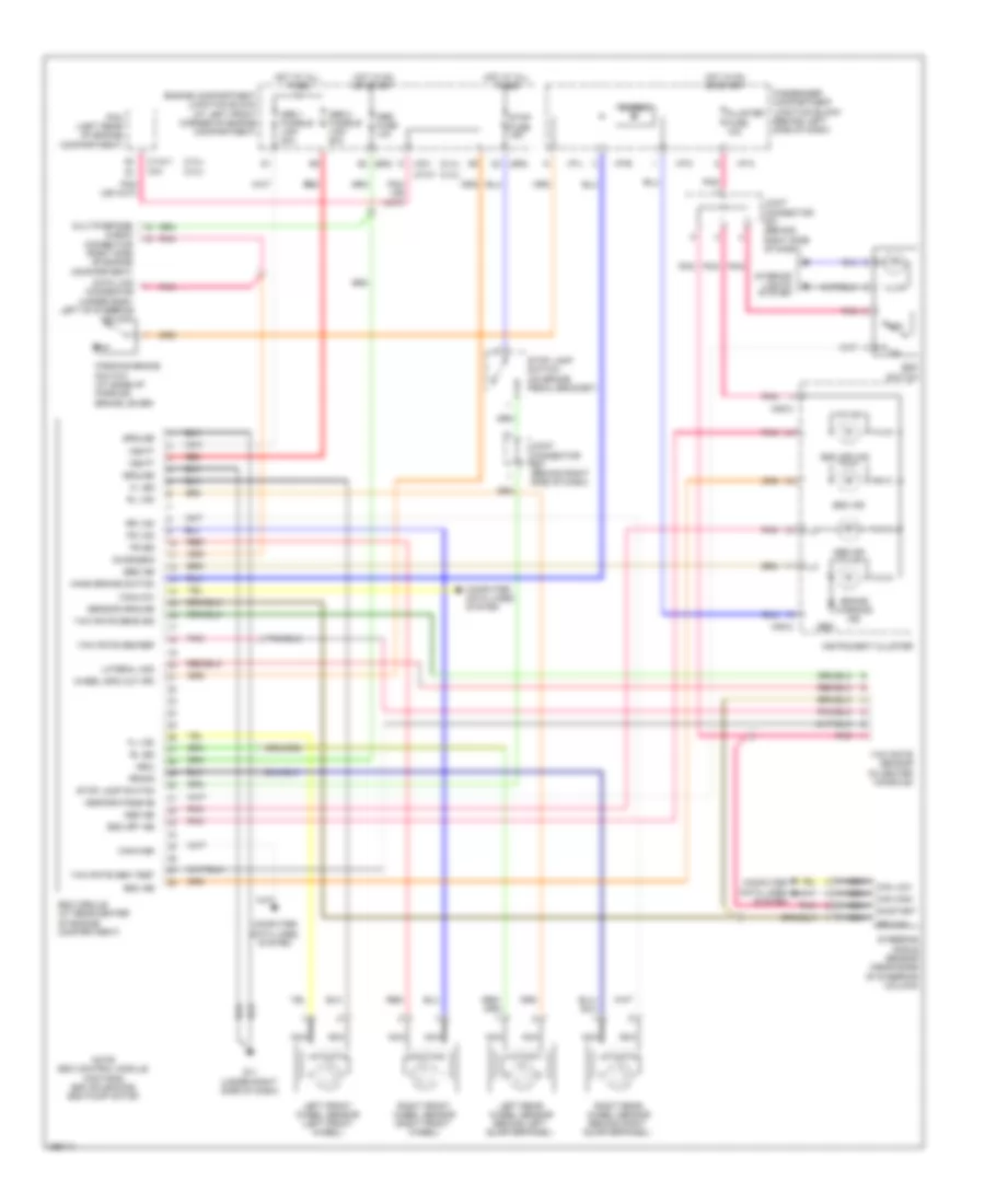 Anti lock Brakes Wiring Diagram with ESP for Hyundai Sonata GLS 2007