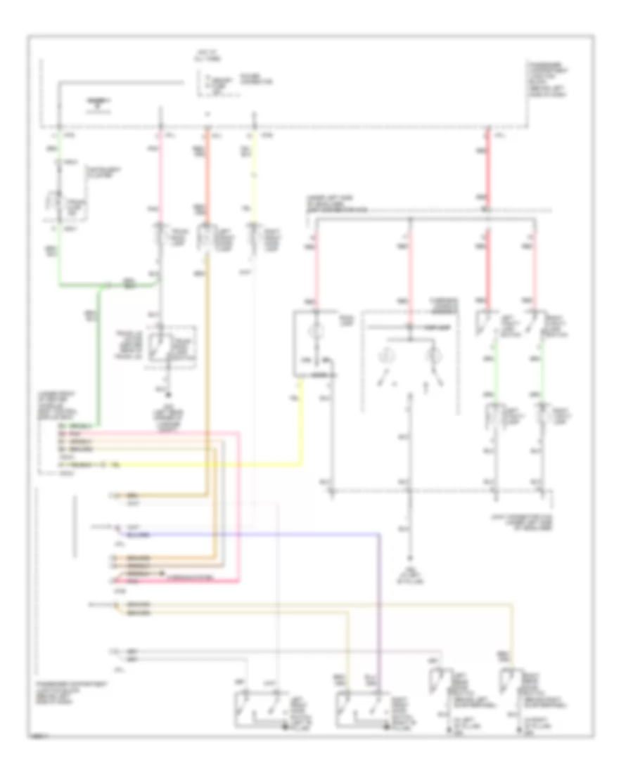 Courtesy Lamps Wiring Diagram for Hyundai Sonata GLS 2007