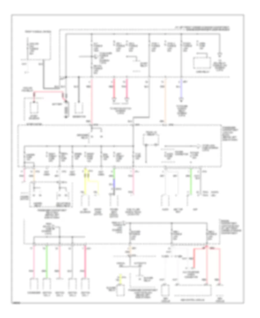 Power Distribution Wiring Diagram 1 of 6 for Hyundai Sonata GLS 2007