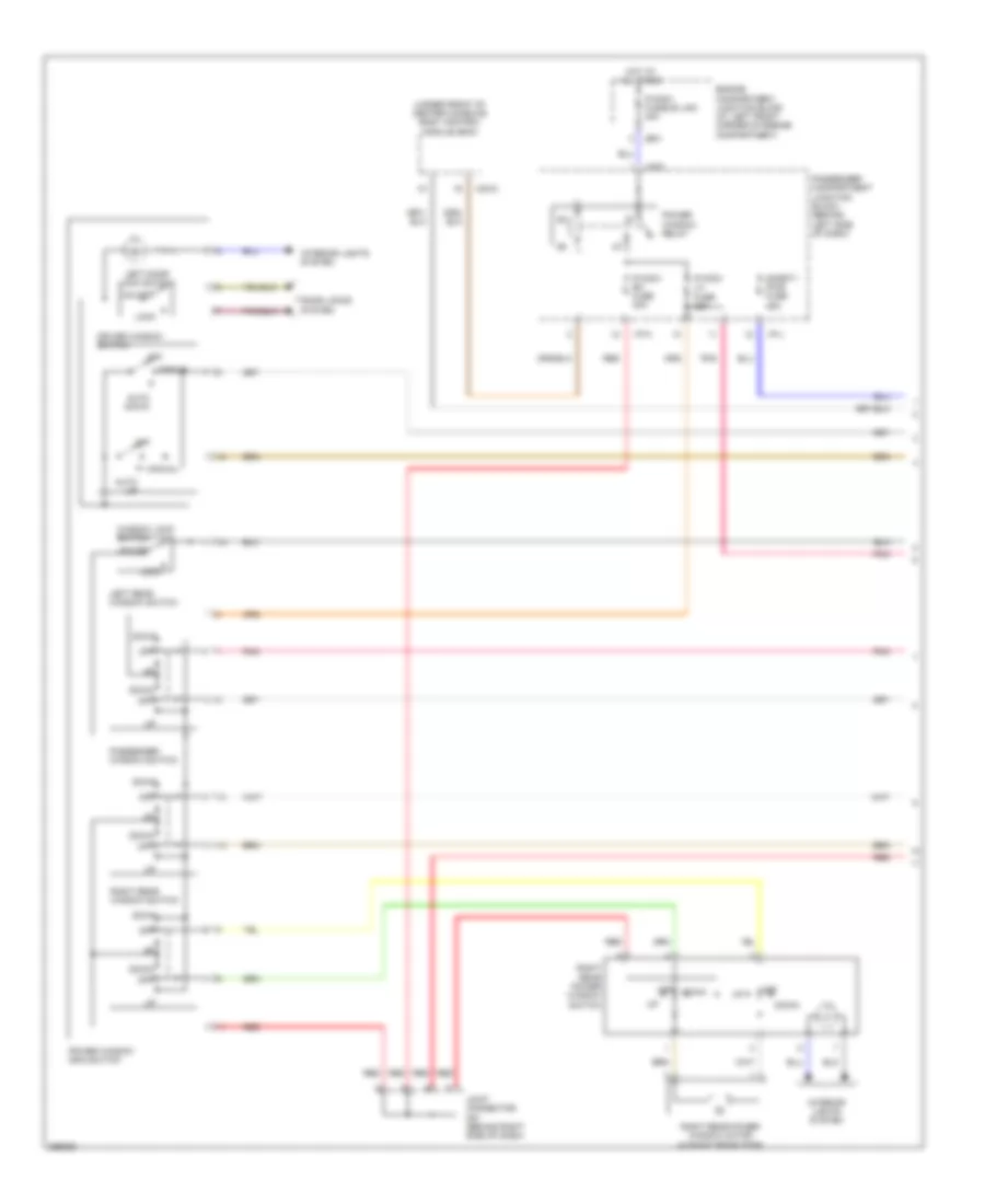 Power Windows Wiring Diagram 1 of 2 for Hyundai Sonata GLS 2007