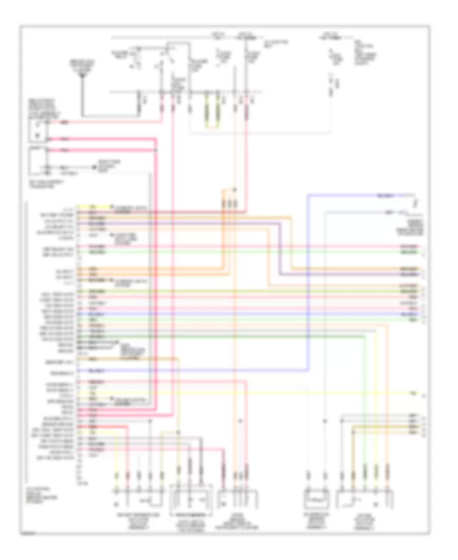 Automatic A C Wiring Diagram 1 of 2 for Hyundai Santa Fe Limited 2010