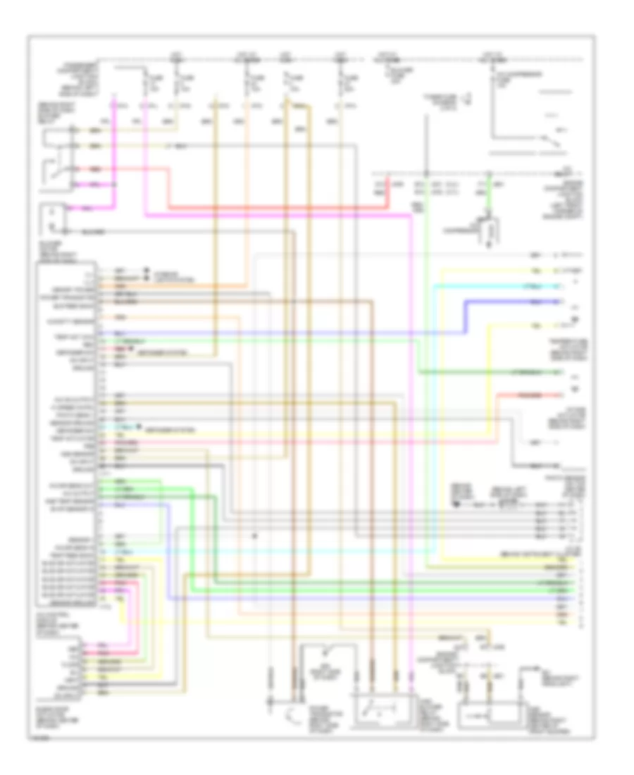 Automatic A C Wiring Diagram 1 of 2 for Hyundai Sonata LX 2002