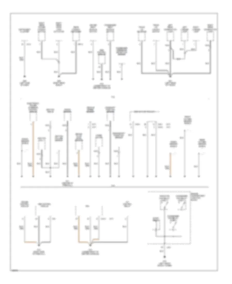 Ground Distribution Wiring Diagram (3 of 4) for Hyundai Sonata LX 2002